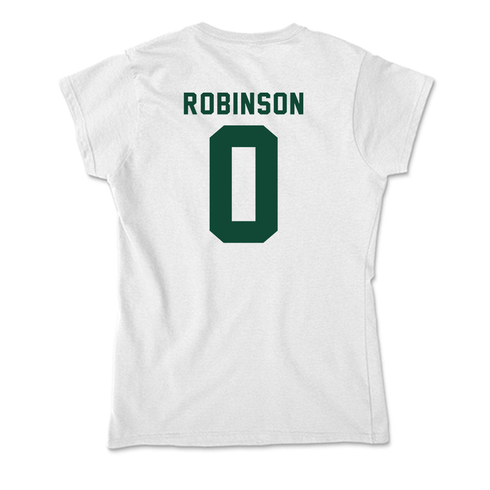 Hawaii - NCAA Football : Elijah Robinson - Soft Style Women’s T-Shirt-1