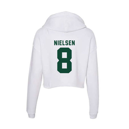 Hawaii - NCAA Baseball : Jarret Nielsen - Women's Crop Fleece Hoodie-1