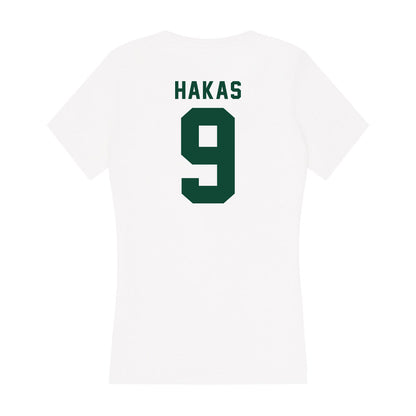 Hawaii - NCAA Women's Volleyball : Tali Hakas - Women's V-Neck T-Shirt-1