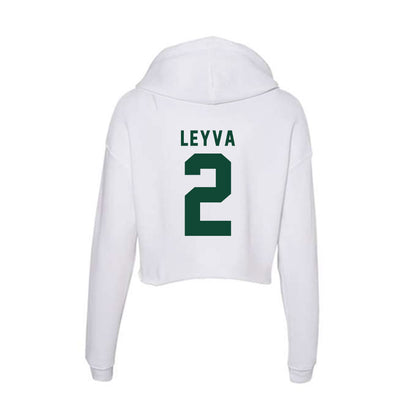 Hawaii - NCAA Women's Volleyball : Victoria Leyva - Women's Crop Fleece Hoodie-1