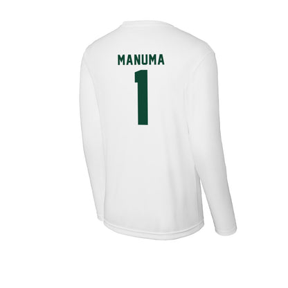 Hawaii - NCAA Football : Peter Manuma - Activewear Long Sleeve T-Shirt-1