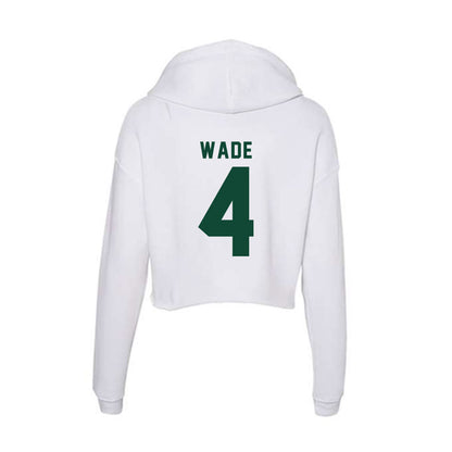 Hawaii - NCAA Men's Volleyball : Kainoa Wade - Women's Crop Fleece Hoodie-1