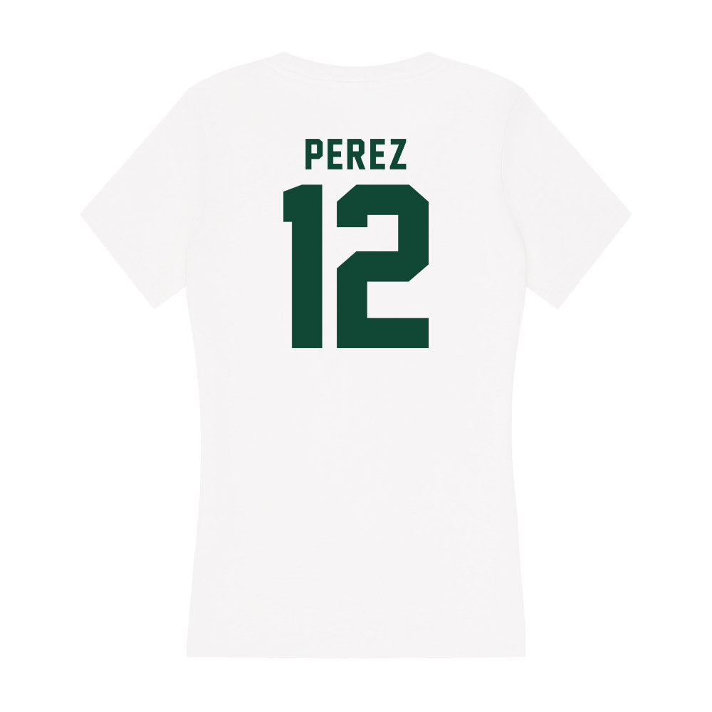 Hawaii - NCAA Women's Basketball : Imani Perez - Women's V-Neck T-Shirt-1