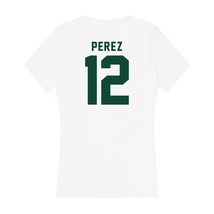 Hawaii - NCAA Women's Basketball : Imani Perez - Women's V-Neck T-Shirt-1