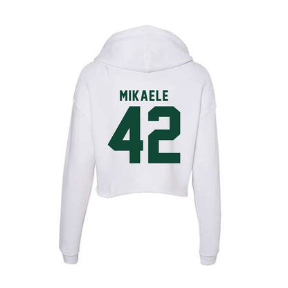 Hawaii - NCAA Football : Sitani Mikaele - Women's Crop Fleece Hoodie-1