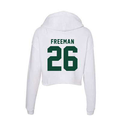 Hawaii - NCAA Football : Deliyon Freeman - Women's Crop Fleece Hoodie-1