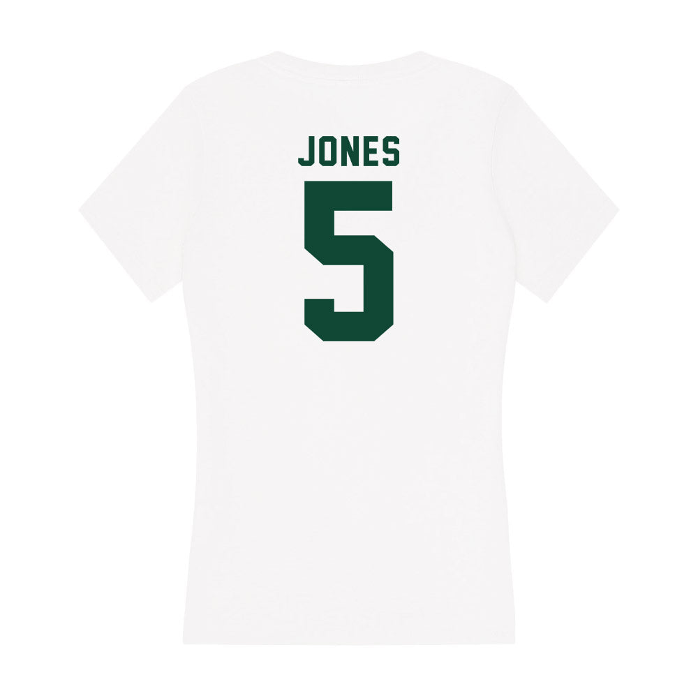 Hawaii - NCAA Football : Tariq Jones - Women's V-Neck T-Shirt-1