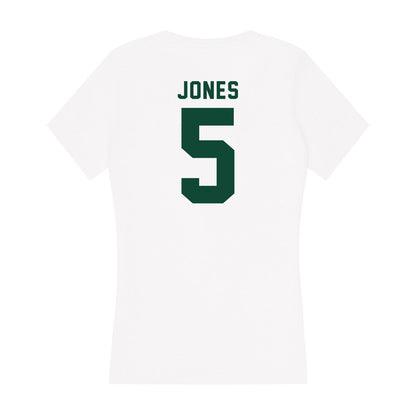 Hawaii - NCAA Football : Tariq Jones - Women's V-Neck T-Shirt-1