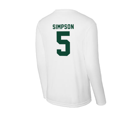 Hawaii - NCAA Women's Soccer : Riley Simpson - Activewear Long Sleeve T-Shirt-1