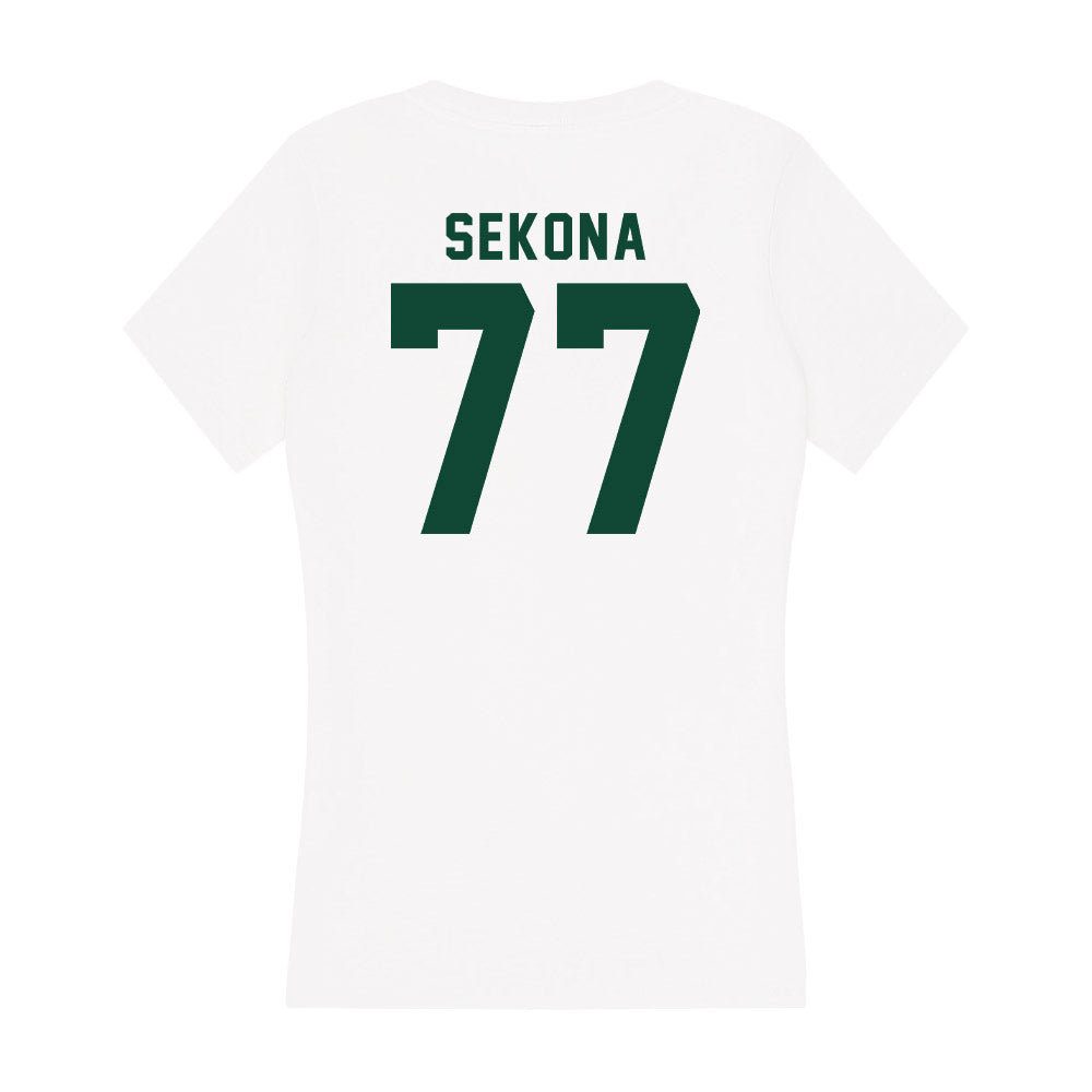 Hawaii - NCAA Football : Jamar Sekona - Women's V-Neck T-Shirt-1