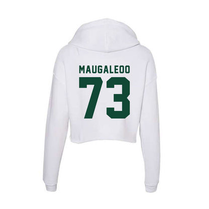 Hawaii - NCAA Football : Isaac Maugaleoo - Women's Crop Fleece Hoodie-1