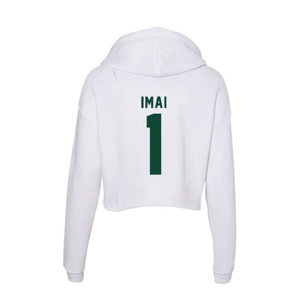 Hawaii - NCAA Women's Basketball : Kelsie Imai - Women's Crop Fleece Hoodie-1