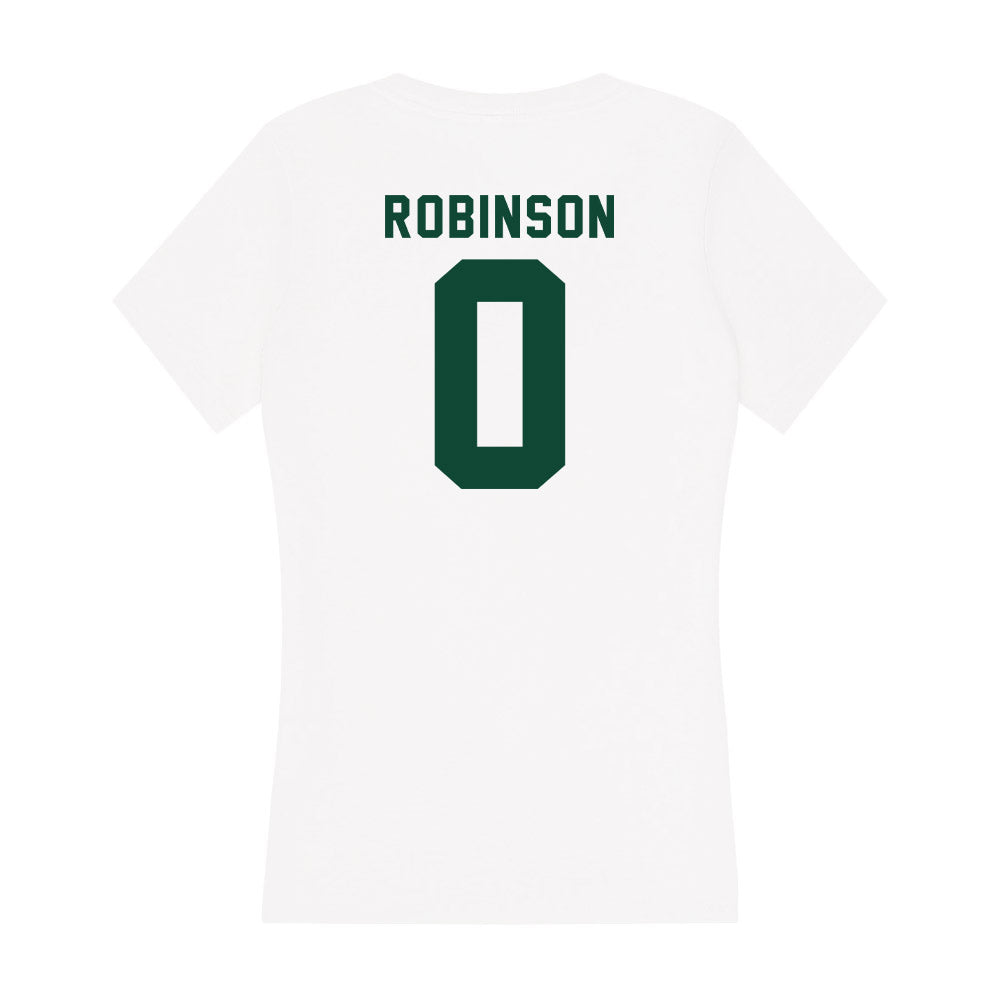 Hawaii - NCAA Football : Elijah Robinson - Women's V-Neck T-Shirt-1