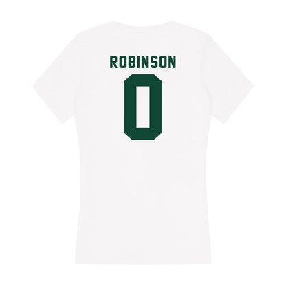 Hawaii - NCAA Football : Elijah Robinson - Women's V-Neck T-Shirt-1