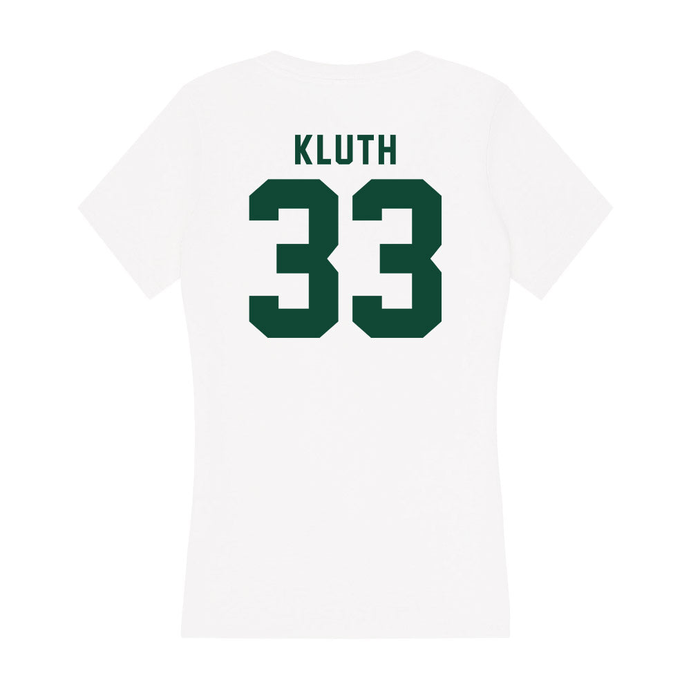 Hawaii - NCAA Football : Kai Kluth - Women's V-Neck T-Shirt-1