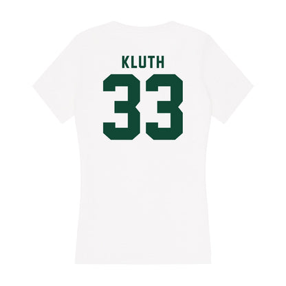 Hawaii - NCAA Football : Kai Kluth - Women's V-Neck T-Shirt-1