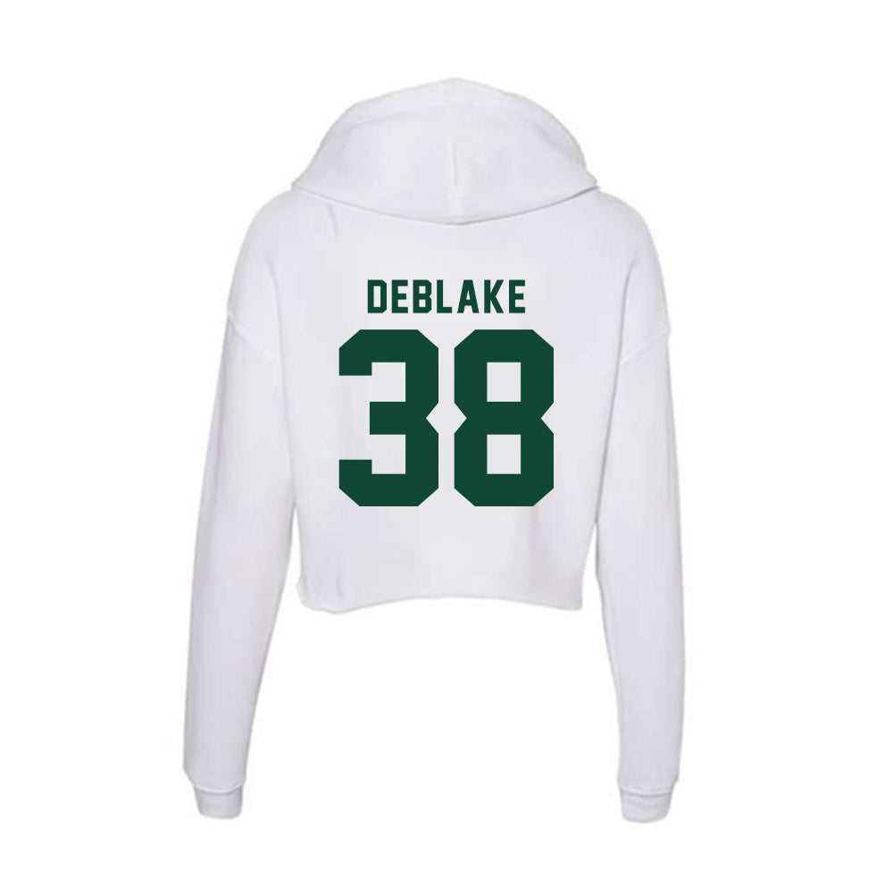 Hawaii - NCAA Football : Kamalu Deblake - Women's Crop Fleece Hoodie-1