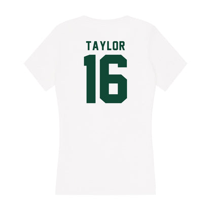 Hawaii - NCAA Football : Logan Taylor - Women's V-Neck T-Shirt-1