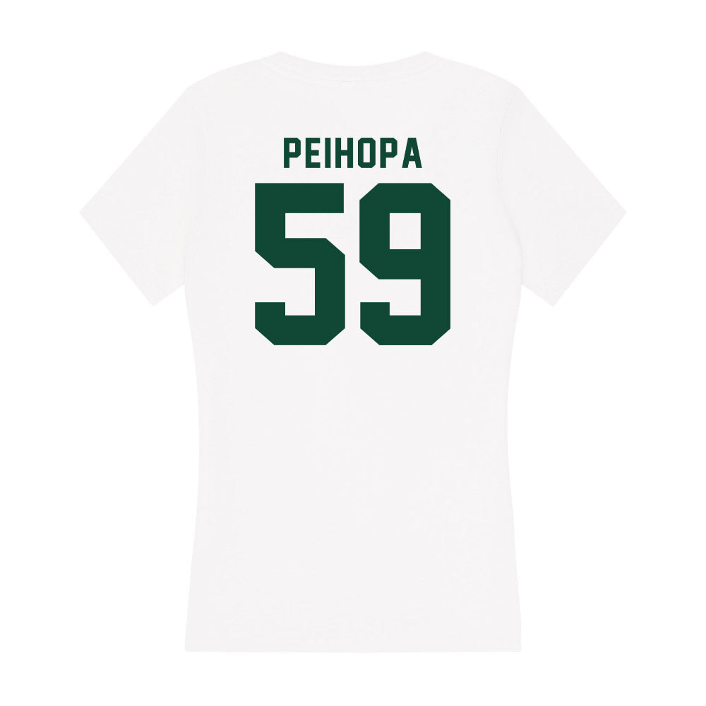 Hawaii - NCAA Football : Kuao Peihopa - Women's V-Neck T-Shirt-1