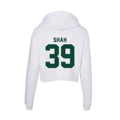 Hawaii - NCAA Football : Brandon Shah - Women's Crop Fleece Hoodie-1