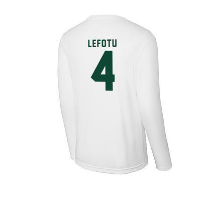 Hawaii - NCAA Women's Basketball : Jovi Lefotu - Activewear Long Sleeve T-Shirt-1