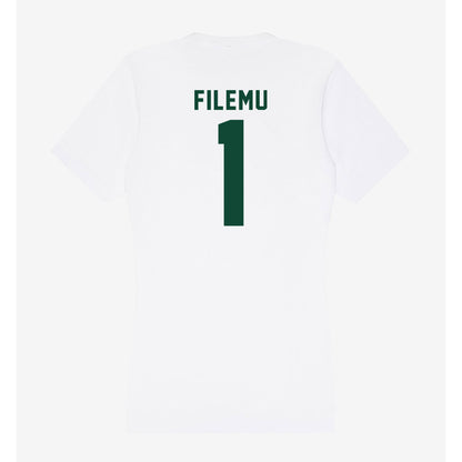 Hawaii - NCAA Women's Basketball : Kira-May Filemu - Women's V-Neck T-Shirt-1