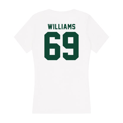 Hawaii - NCAA Football : Daniel Williams - Women's V-Neck T-Shirt-1