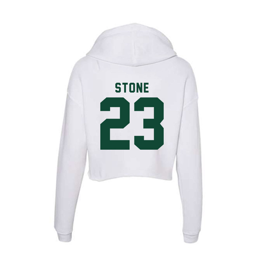 Hawaii - NCAA Football : Kydel Stone - Women's Crop Fleece Hoodie-1