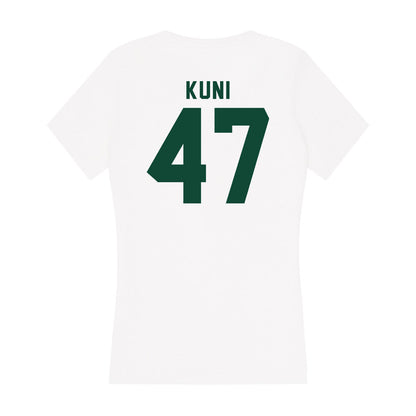 Hawaii - NCAA Baseball : Aidan Kuni - Women's V-Neck T-Shirt-1