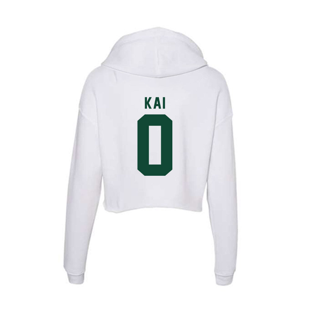 Hawaii - NCAA Softball : Keely Kai - Women's Crop Fleece Hoodie-1