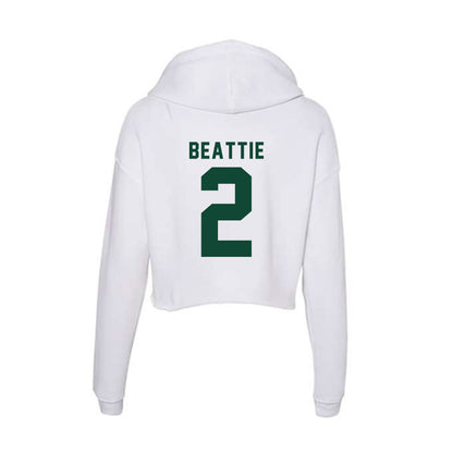 Hawaii - NCAA Men's Basketball : Thomas Beattie - Women's Crop Fleece Hoodie-1