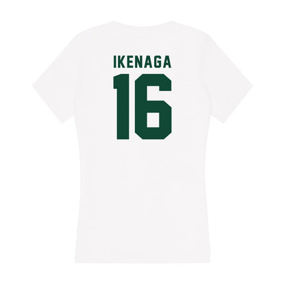 Hawaii - NCAA Women's Volleyball : Tayli Ikenaga - Women's V-Neck T-Shirt-1