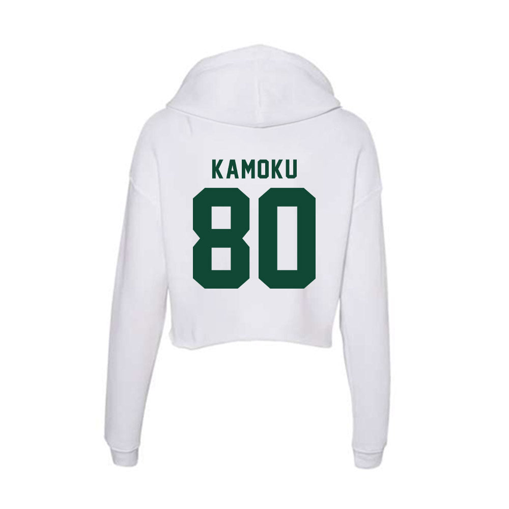 Hawaii - NCAA Football : Blaze Kamoku - Women's Crop Fleece Hoodie-1