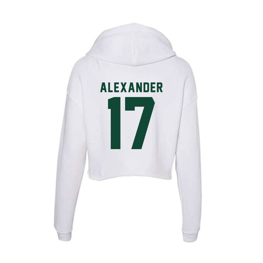 Hawaii - NCAA Women's Volleyball : Caylen Alexander - Women's Crop Fleece Hoodie-1