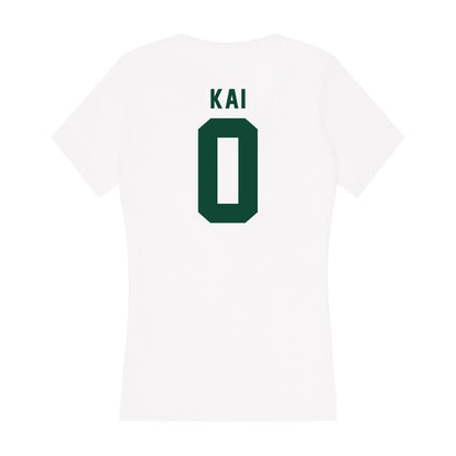 Hawaii - NCAA Softball : Keely Kai - Women's V-Neck T-Shirt-1