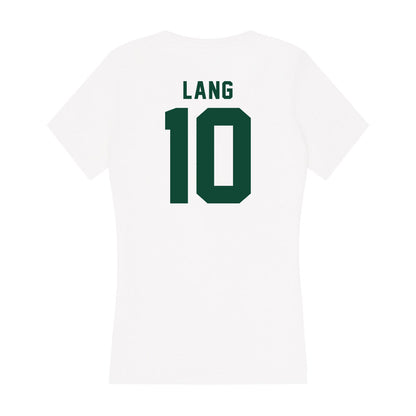 Hawaii - NCAA Women's Volleyball : Katherine Lang - Women's V-Neck T-Shirt-1