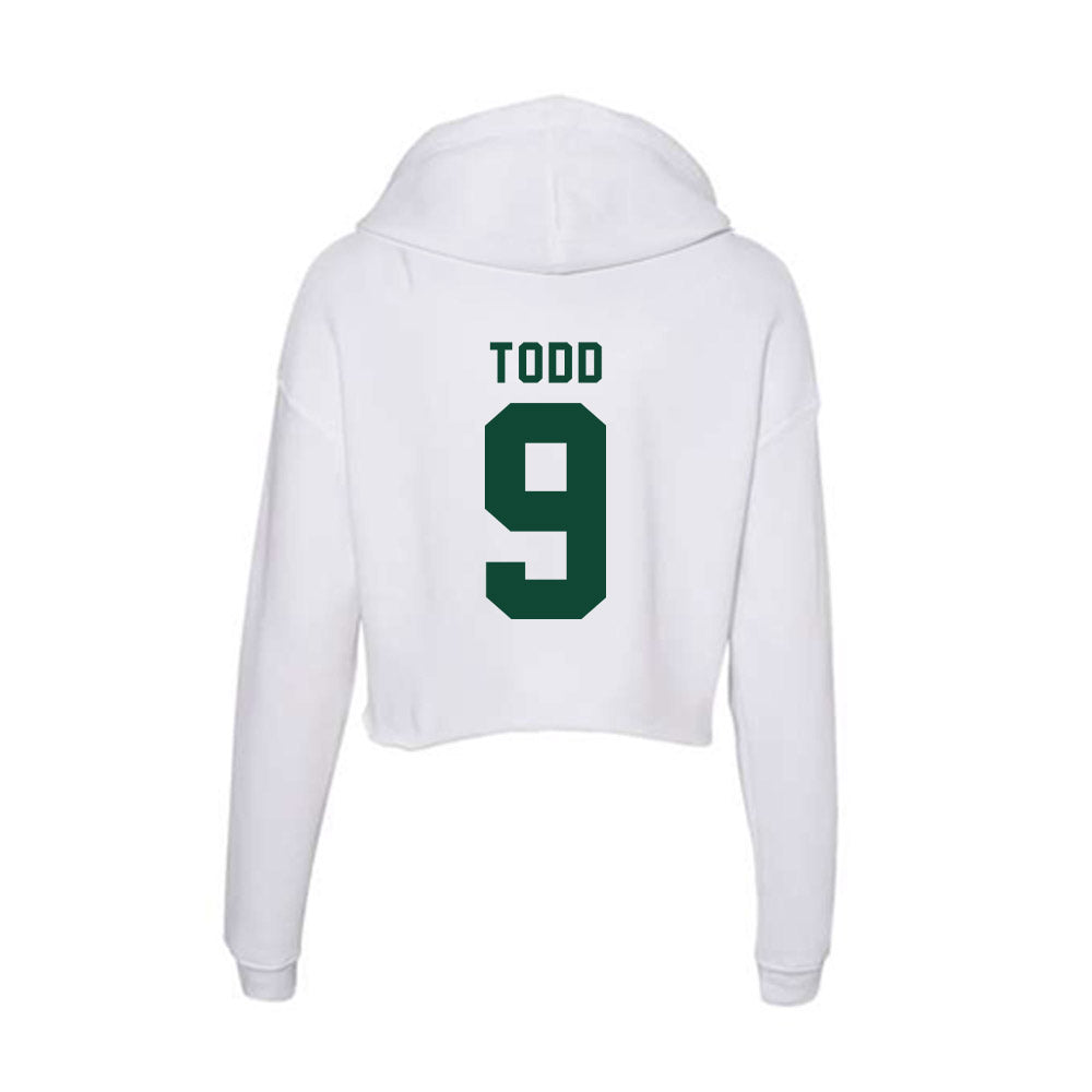 Hawaii - NCAA Men's Volleyball : Justin Todd - Women's Crop Fleece Hoodie-1