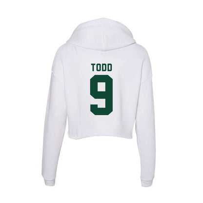 Hawaii - NCAA Men's Volleyball : Justin Todd - Women's Crop Fleece Hoodie-1