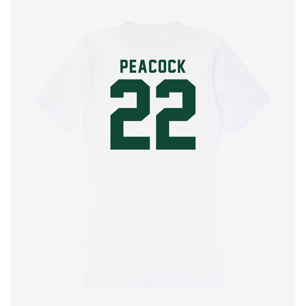 Hawaii - NCAA Women's Basketball : Jade Peacock - Women's V-Neck T-Shirt-1