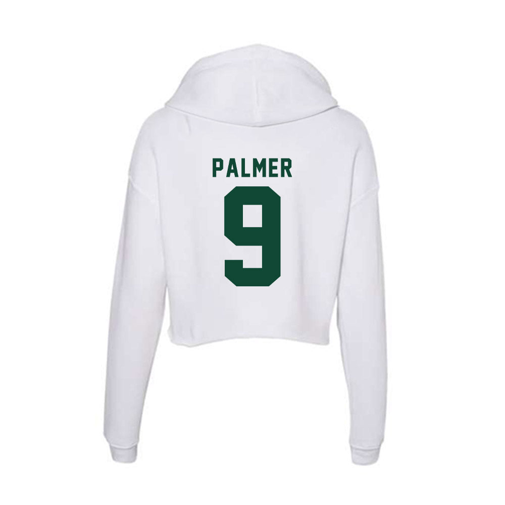 Hawaii - NCAA Football : Elijah Palmer - Women's Crop Fleece Hoodie-1