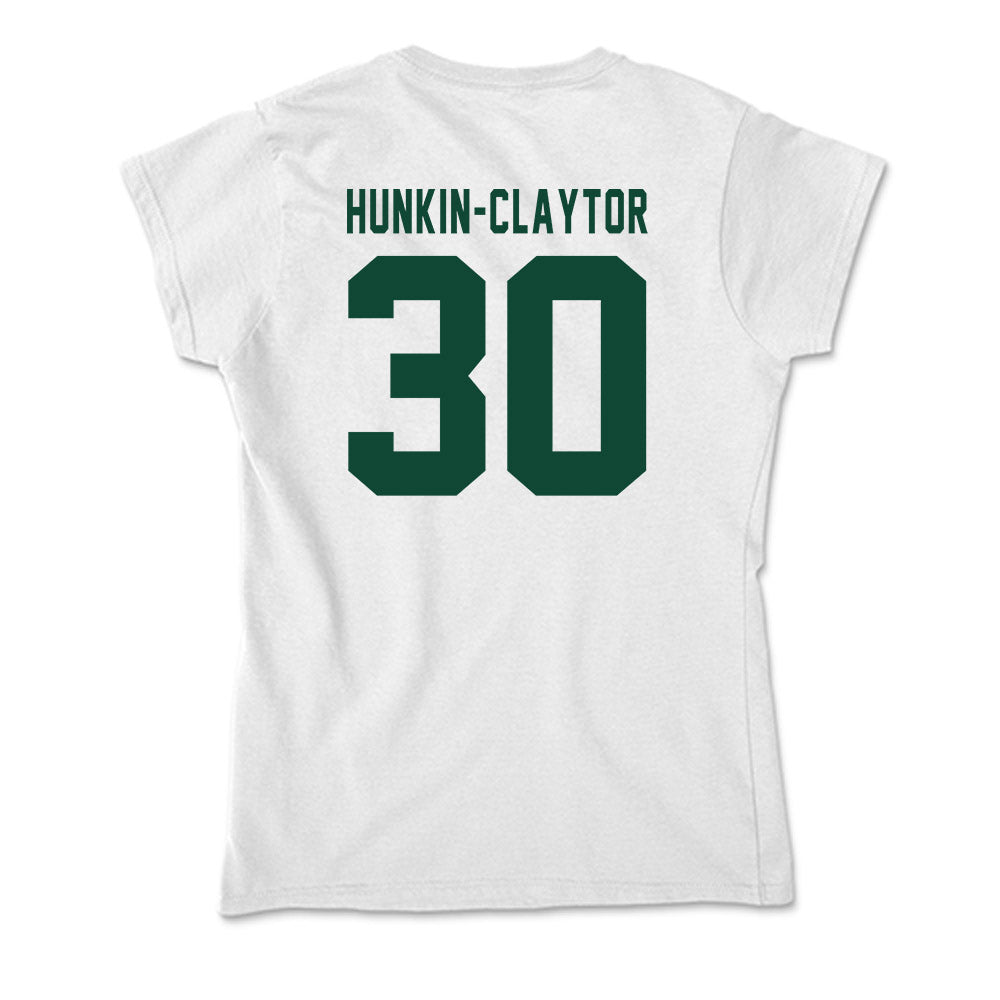 Hawaii - NCAA Men's Basketball : Aaron Hunkin-Claytor - Soft Style Women’s T-Shirt-1