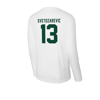 Hawaii - NCAA Men's Basketball : Matija Svetozarevic - Activewear Long Sleeve T-Shirt-1