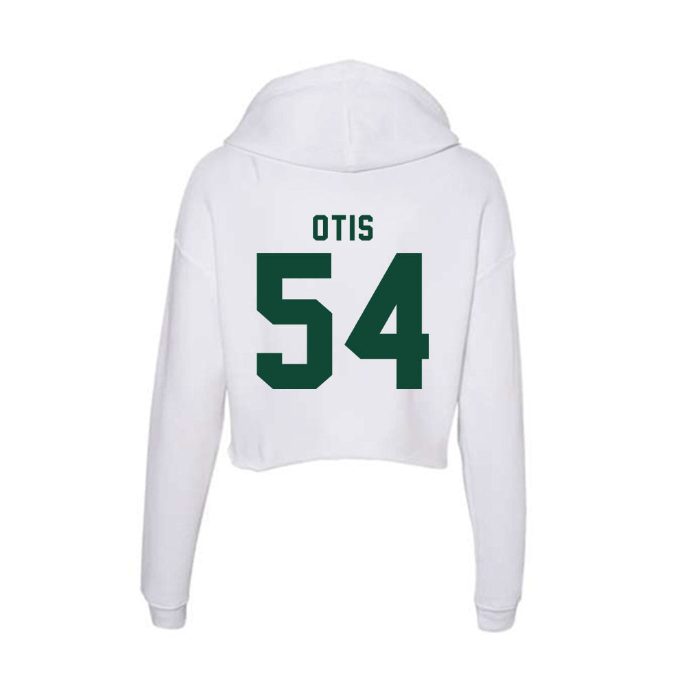 Hawaii - NCAA Football : Jamih Otis - Women's Crop Fleece Hoodie-1