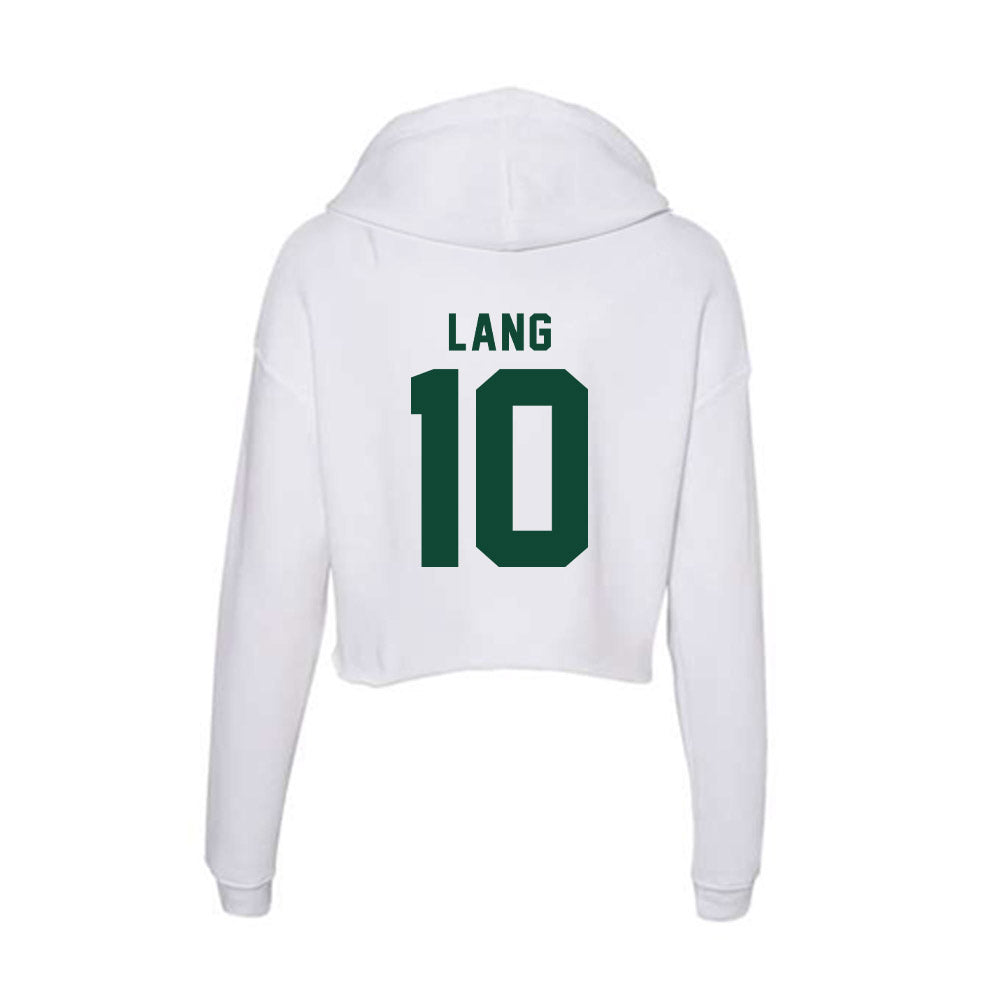 Hawaii - NCAA Women's Volleyball : Katherine Lang - Women's Crop Fleece Hoodie-1