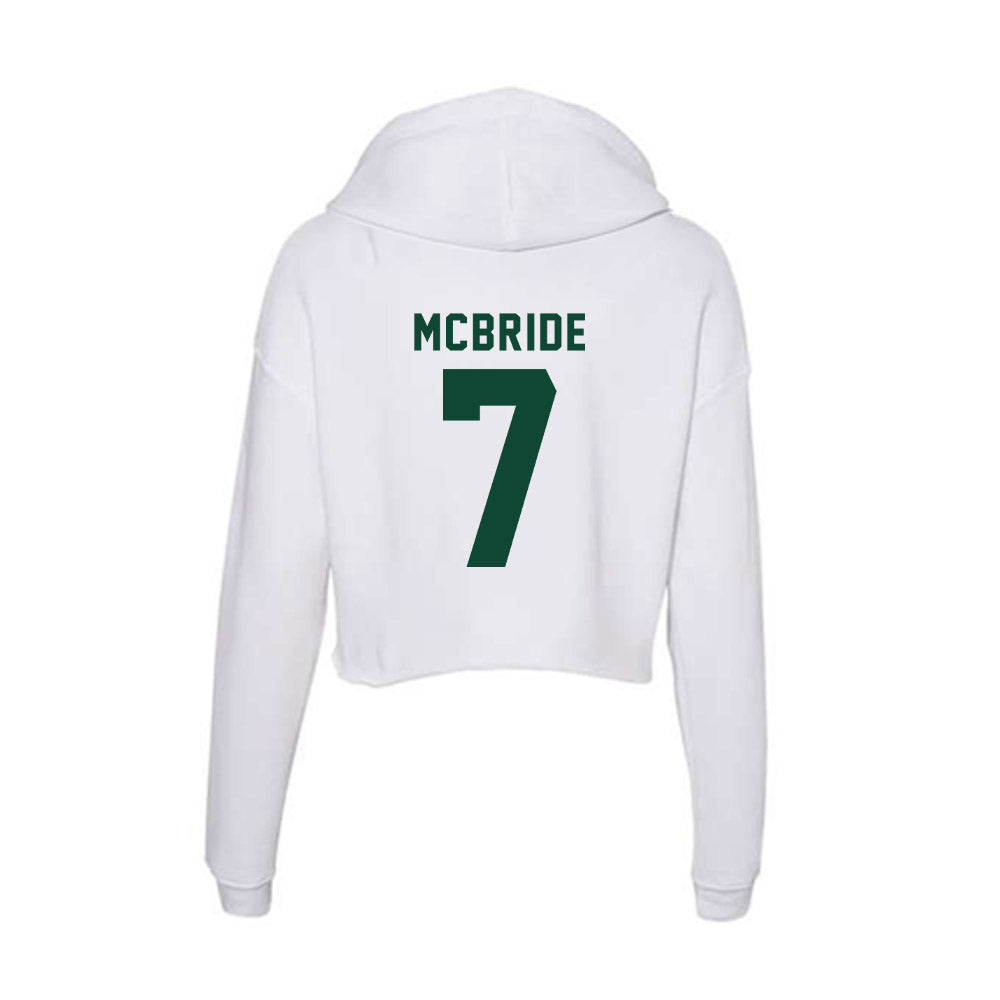 Hawaii - NCAA Football : Steven McBride - Women's Crop Fleece Hoodie-1