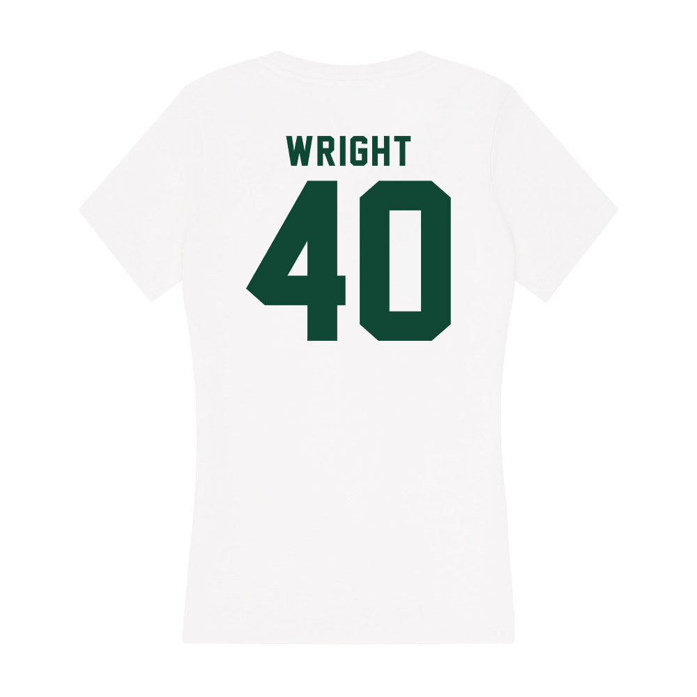 Hawaii - NCAA Football : Jeremiah Wright - Women's V-Neck T-Shirt-1