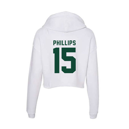 Hawaii - NCAA Women's Basketball : Daejah Phillips - Women's Crop Fleece Hoodie-1