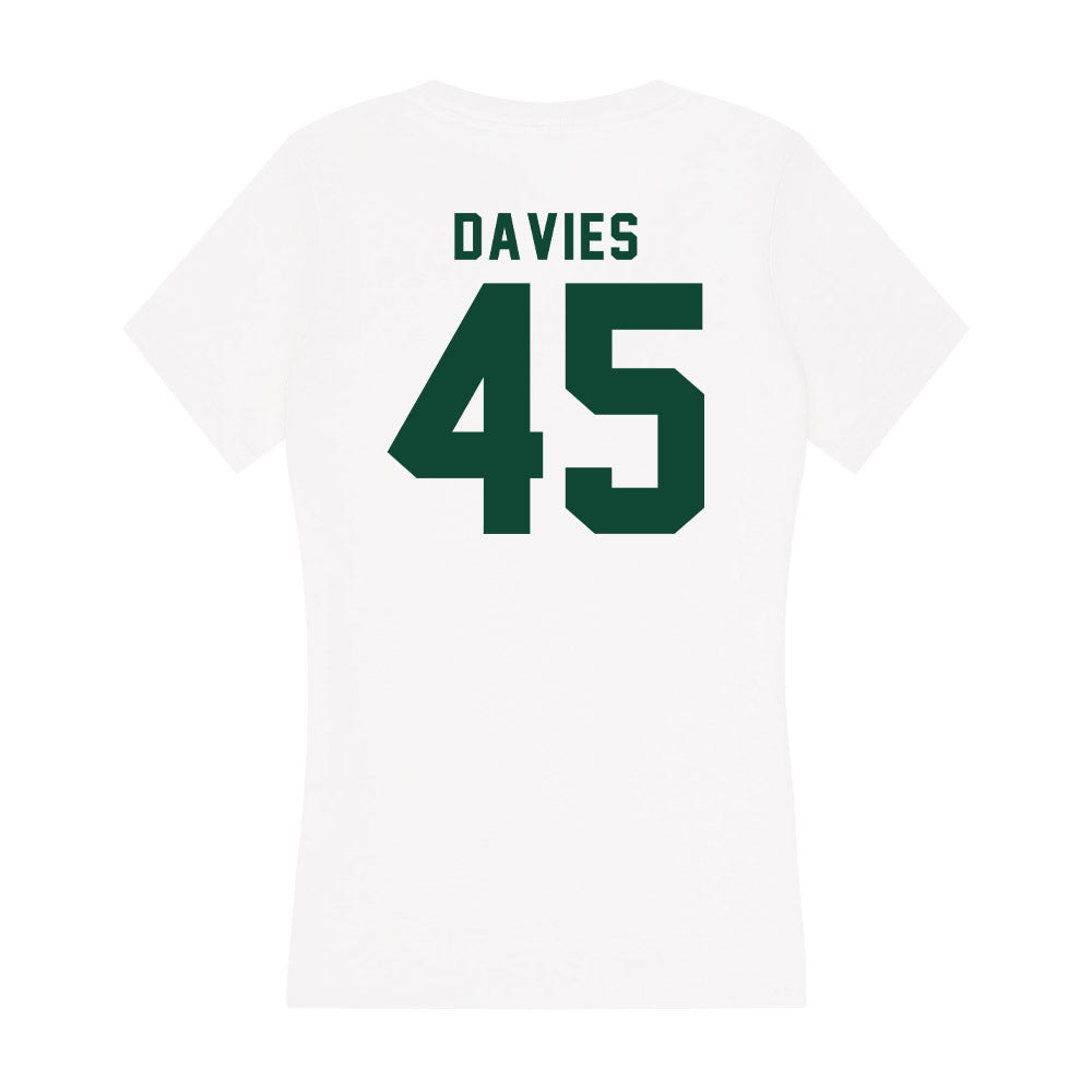 Hawaii - NCAA Women's Basketball : Olivia Davies - Women's V-Neck T-Shirt-1