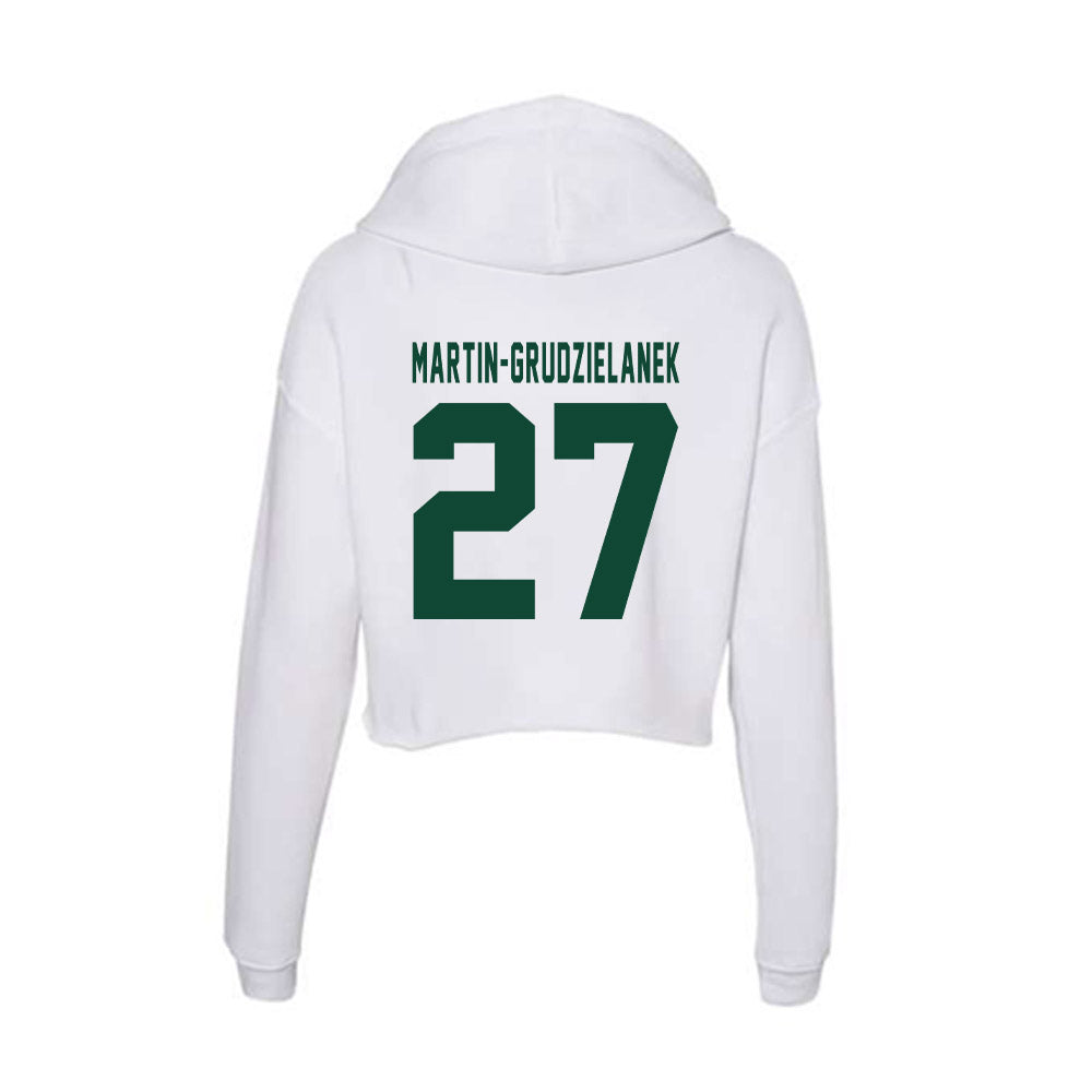 Hawaii - NCAA Baseball : Brody Martin-Grudzielanek - Women's Crop Fleece Hoodie-1