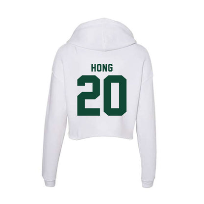 Hawaii - NCAA Men's Volleyball : Kawai Hong - Women's Crop Fleece Hoodie-1